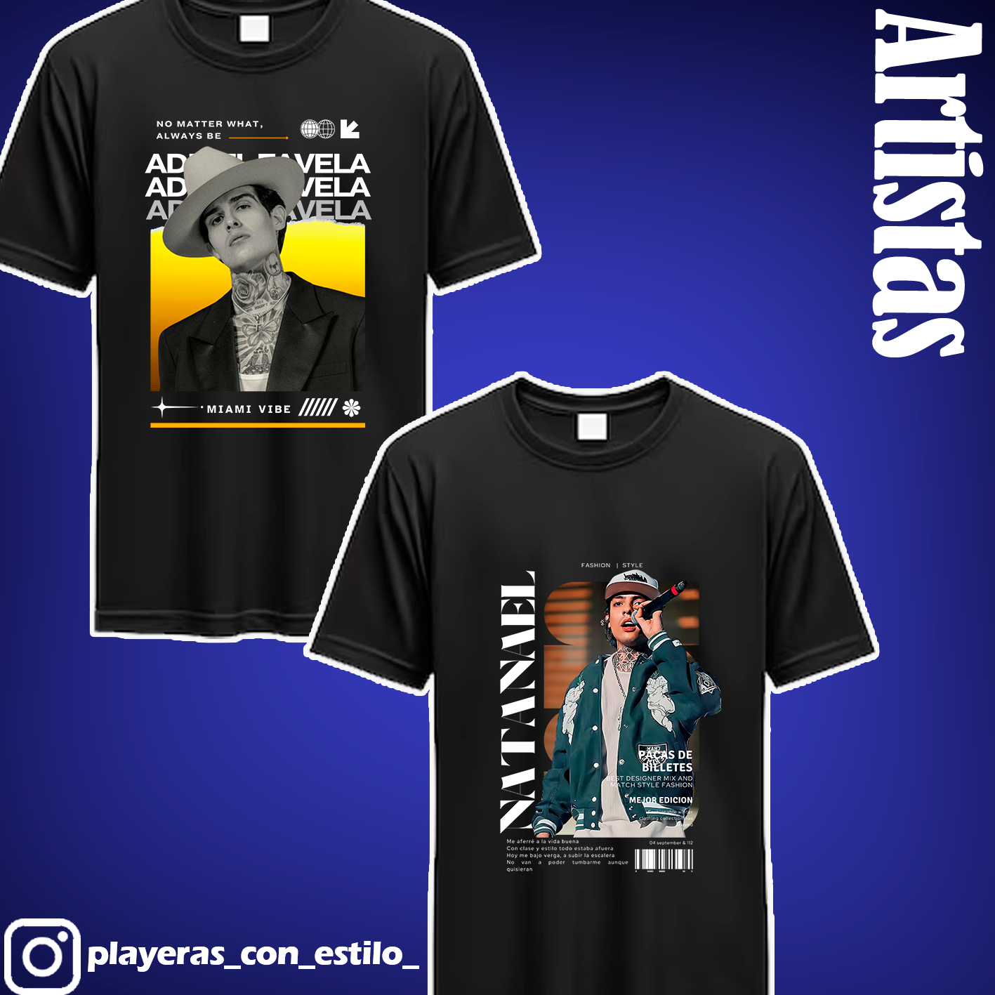 Playeras De Artistas