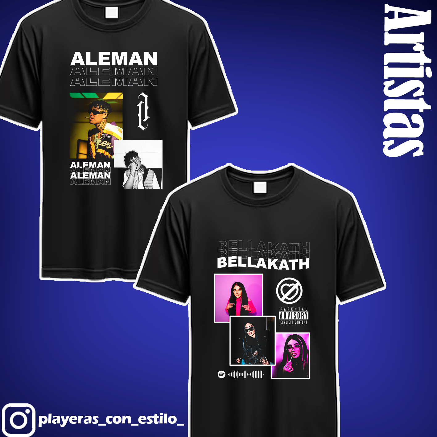 Playeras De Artistas