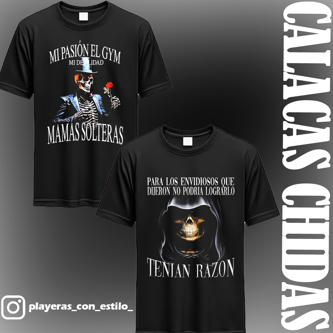 Playeras de calacas chidas