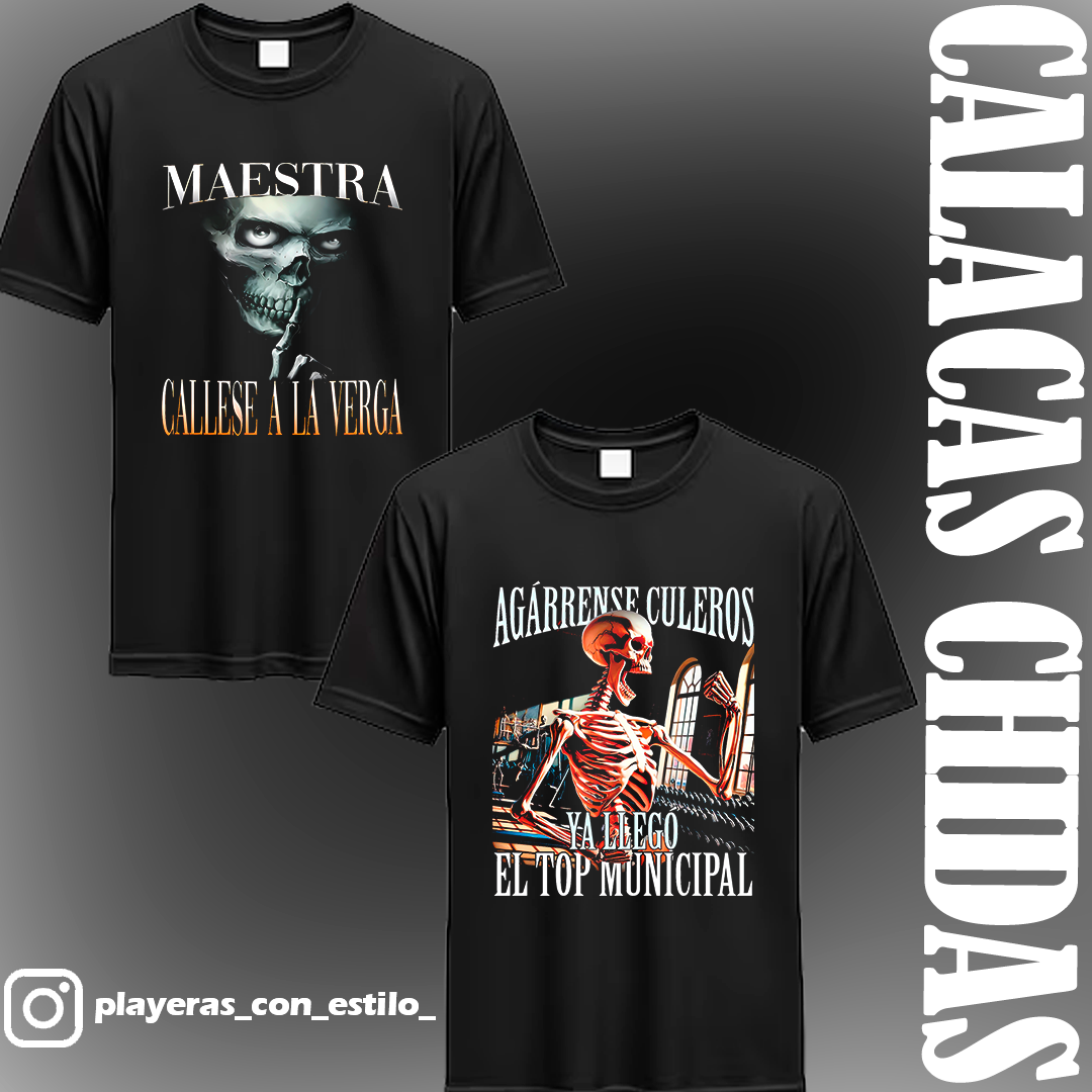 Playeras de calacas chidas